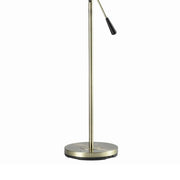 Benzara 3 Light Metal Floor Lamp with Adjustable Height, Black