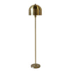 Benzara 59 inch Metal Mushroom Floor Lamp with Round Base, Gold