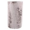 Benzara Faux Birch Cement Framed Vase, White