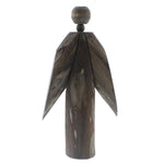 Benzara Inches Wooden Angel Figurine with Grains, Large, Brown