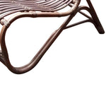 Benzara Handcrafted Rattan Frame Accent Chair, Natural Brown