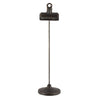 Benzara Tubular Metal Frame Stand with Clip, Large, Black