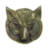 Benzara Metal Frame Fox Shaped Dish, Antique Brass