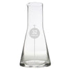 Benzara Contemporary Style Glass Flask Design Table Vase, Clear