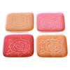 Benzara Metal Coaster with Embossed Rose Pattern, Set of 4, Pink
