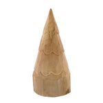 Benzara Wooden Primitive Tree Accentdecor with Carved Details, Small, Brown