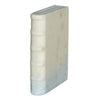 Benzara Rectangular Marble Book Accentdecor, White