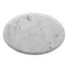 Benzara Oval Marble Cheese Board with Beveled Edges, White