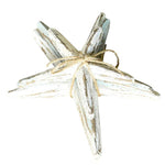Benzara Wooden Starfish Accentdecor, Set of 3, Brown and White