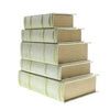 Benzara Wooden Storage Book Box, Set of 2, Gray and Beige
