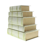 Benzara Wooden Storage Book Box, Set of 2, Gray and Beige