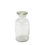 Benzara Glass Made Pharmacy Jar with Stopper, Medium, Clear