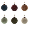 Benzara 5 Inch Glass Ornaments with Crystalized Texture, Set of 6, Multicolor