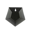 Benzara Hexagonal Shaped Metal Wall Vase with Dual Tone Look, Gray