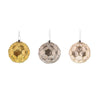 Benzara Honeycomb Glass decorative Ornament, Set of 3, Multicolor