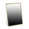 Benzara 6 Inch Metal Frame Vanity Mirror, Medium, Brown
