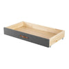 Benzara Fabric Upholstered Bed Storage Drawer with Casters, Gray