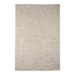 Benzara 84 x 60 Inches Polyester Rug with Shaggy Texture, Cream