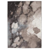 Benzara 84 x 60 Inches Polypropylene Rug with Abstract Design, Gray