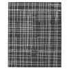 Benzara 84 x 60 Inches Polypropylene Rug with Abstract Lines, White and Black
