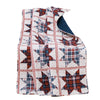 Benzara Ebro Fabric Throw Blanket with Octagonal Star Pattern, Multicolor