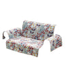 Benzara Isar Fabric Loveseat Protector with Floral Pattern, Multicolor