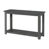 Benzara 48 Inch Rectangular Wooden Console Table, Gray