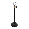 Benzara 9 Inches Metal Telescopic Clip Stand, Black and Brass