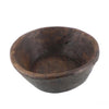 Benzara 8 Inches Distressed Round decorative Wooden Bowl, Brown