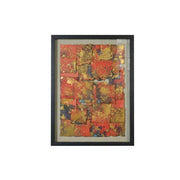 Benzara 14 x 32 Handmade Abstract Shadow Box Walldecor, Multicolor