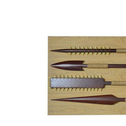 Benzara 26 x 24 Handmade Spear Engraved Shadow Box Wall decor, Brown