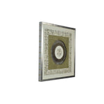 Benzara 27 x 32 Abstract Artwork Shadow Box Wall decor, Gray and Brown