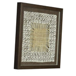 Benzara 16 x 5 Abstract Weave Shadow Box Wall decor, Brown and Beige