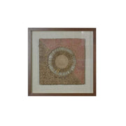 Benzara 24 x 11 Abstract Scroll Shadow Box Wall decor, Brown