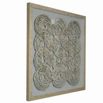 Benzara 61 x 47 Abstract Art Shadow Box Wall decor, Brown and Gray