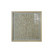 Benzara 60 x 47 Shadow Box Wall decor with Intertwined Pattern, Brown