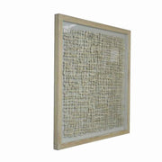 Benzara 60 x 47 Shadow Box Wall decor with Intertwined Pattern, Brown