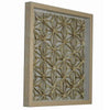 Benzara 24 x 14 Abstract Weaved Wooden Shadow Box Wall decor, Brown