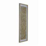 Benzara 20 x 20 Abstract Weaved Wooden Shadow Box Wall decor, Brown