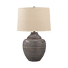 Benzara Metal Table Lamp with Urn Shape Base, Brown