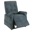 Benzara 41 inch Fabric Power Recliner with Tufted Backrest, Gray