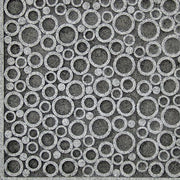 Benzara Transitional Sandstone Wall Decor with Bubble Pattern, Large, Gray