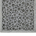 Benzara Transitional Sandstone Wall Decor with Bubble Pattern, Large, Gray