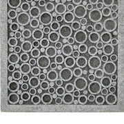 Benzara Transitional Sandstone Wall Decor with Bubble Pattern, Large, Gray