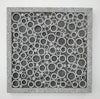 Benzara Transitional Sandstone Wall Decor with Bubble Pattern, Large, Gray