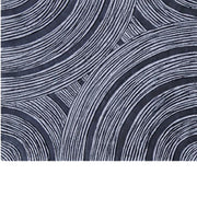 Benzara Square Sandstone Wall Decor with Lined Circular Design, Small, Gray