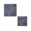 Benzara Square Sandstone Wall Decor with Lined Circular Design, Large, Gray
