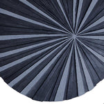 Benzara Round and Ribbed Sandstone Wall Decor, Small, Gray