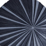 Benzara Round and Ribbed Sandstone Wall Decor, Small, Gray