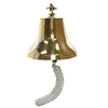 Benzara Nautical 6 Inch Metal Ship Bell with Wall Bracket, Gold